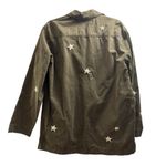 Sincerely Jules Bailey Green Embroidered Stars Denim Jacket Size XL Photo 2