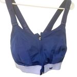 SheFit Sizs 4Luxe Blue High Impact Ultimate Sports Bra Zip Front Athletic Size 4X Photo 0