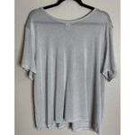 Judith Hart Womens 2X Sheer‎ Silver Metallic Sweater Top Party New Years Holiday Size XXL Photo 1