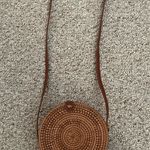 Round Rattan Wicker Summer Bag Purse Photo 0