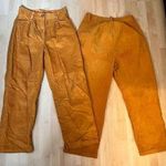 NEW High Waisted Corduroy Pants Straight Leg Loose Trousers Pockets L Size L Photo 1