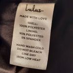 Lulus Womens Dress Size Small Black Blue Floral Jacquard Long Sleeve Mini Party Photo 6