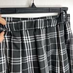 Charlotte Russe Plaid Pleated Tennis Mini Skirt (Black/White) - Small Photo 5