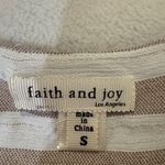 Faith and joy  Striped Blouse - Cream and Brown Photo 2