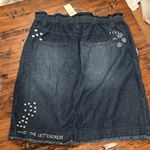 Anthropologie  Pilcro & the Letterpress Denim‎ Patchwork Mini Skirt Size s… Photo 4