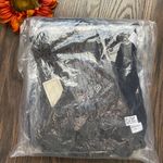 Doe & Rae NWT  Black Hi-Low Lace RacerBack Tank Top | MEDIUM | Photo 7