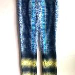 Peter Pilotto Abstract Print Blue Yellow Trousers Sz 4 Photo 3