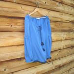 Tory Burch  Silk Boho Fringe Peasant Blouse Photo 3