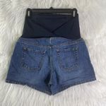 Isabel Maternity by Ingrid &‎ Isabel Womens 4 Crossover Panel Shorts Midi Short Blue Photo 1