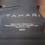 Tahari  Charcoal Long Sleeve Stretch Top Photo 9