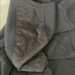 Guess  Waffleknit Long Sleeve Shirt Quilted Shoulders Black Size Large Photo 8