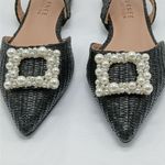 Journee Collection Journey Collection Hannae Slingback Flats Sandals Women's 8 Black Beaded Shoes Photo 4