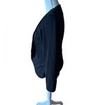 Apt. 9  Black‎ Open Front Long Sleeve Draped Blazer Workwear Jacket Photo 2