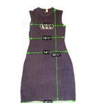 Divided Navy Blue Argyle Knit Sleeveless Dress Size Medium Purple Photo 1