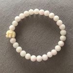 Pale Pink Beaded Elephant Bracelet Photo 0