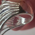 Vintage Bat Wing Unbranded Statement Ring Silver Photo 10