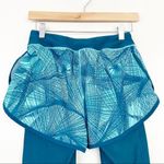 Under Armour  Teal Leggings Layered Shorts Sz M Photo 4