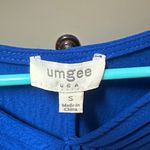 Umgee  Blue Mini Dress with Ruffle Sleeves Photo 1