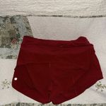 Lululemon  Speed Up Size 8 Red 4” Mid Rise Photo 1