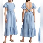 ASTR Blue Dress with back cutouts maxi Photo 1