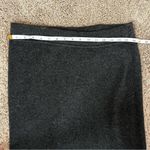 Anne Klein VINTAGE AK Lambswool Midi Skirt charcoal gray grey Photo 9