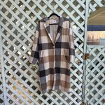 Princess Polly Penelope Plaid Trench Coat Photo 6