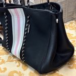 Prene love Black and Pink Women's Tote Bag Photo 2