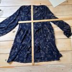 Modcloth  NWT Sheer Blue Constellation Print Babydoll Dress Size L Photo 8