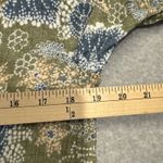 RipSkirt Dress Womens XS Green Floral Long Sleeve 100% Cotton Pockets Photo 11
