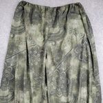 SheIn Harem Pants Womens 3XL Green Floral Paisley Drawcord Hem Jogger Loose Photo 6
