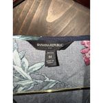 Banana Republic  Women's Dress Sz Petite Medium M Navy Floral Flare‎ Midi Photo 1