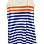 Tommy Bahama  Womens Medium Striped Tank Dress Cream Orange Blue Photo 0