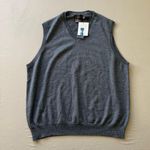 black brown 1826  Wool Sweater Vest Photo 0