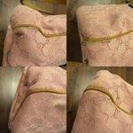 Gucci  Vintage Pink Monogram Small Shoulder Tote Photo 12