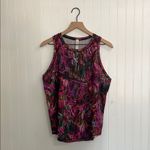 Lululemon High-Neck Running and Training Tank Top Hyper Flow Pink Multi Size 12 Photo 7