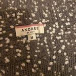 Andrée Andree by unit grey white speckled popcorn sweater M Photo 3