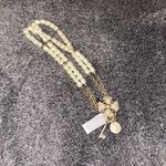 Chico's $65  Gold Cross Pearl‎ Necklace Photo 1