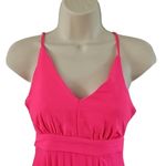 Jessica Simpson Hot Pink Pleated Midi Dress - Size XS, Sweetheart Neckline, NWOT Photo 2