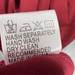 Pinup Art Red Satin Maxi Dress Knot Front Puff Sleeve Evening Gown XL New Photo 6