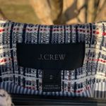 J.Crew  Women's Cotton Tweed Blazer - Blue, White, Red Preppy Americana Academic Photo 7