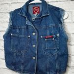 No Excuses Y2K  denim vest, size L. Photo 1