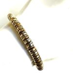 Mixed metal disc stretchy bracelet Gold Photo 4