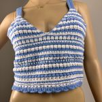 Hollister Blue and White Striped Knit Top‎ Photo 5