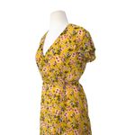 Harper Heritage Dora Yellow Floral Ruffle Mini Wrap Dress Playful Summer Chic M Photo 9