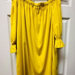 Really Nice Off The Shoulder Dress. Yellow Size M Photo 0