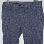 Brooks Brothers 346 Blue & White Print Natalie Fit Cropped Pants Women’s Size 10 Photo 1