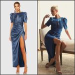 Mac Duggal 27014 PUFF SLEEVE PLEATED BODICE DRAPED GOWN 8 Runs Small Photo 1