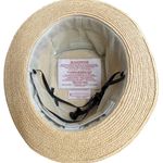 Tilley Raffia Palm Straw Sun Hat Woven Cloche Women's Size Medium Tan Photo 3