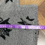 Vintage 90s Women's Silver Metallic Knit Tank Top Black Star Print Size M Goth Size M Photo 4