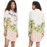 Anthropologie  Scotch & Soda Holiday Tropical Shirt Dress Size XS Photo 2